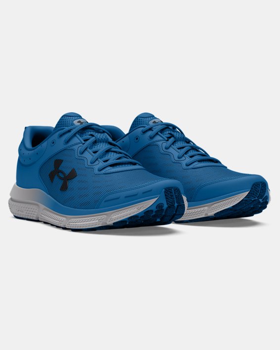 Men's UA Charged Assert 10 Running Shoes in Blue image number 3